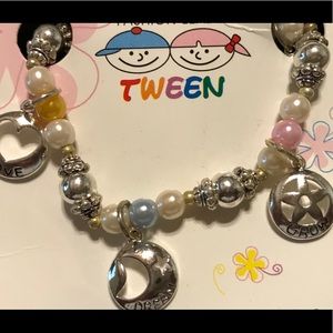 Kid's Beaded Charm Bracelet